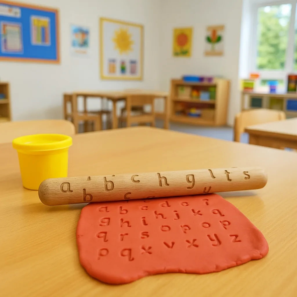Alphabet Wooden Roller-Alphabet Wooden Roller