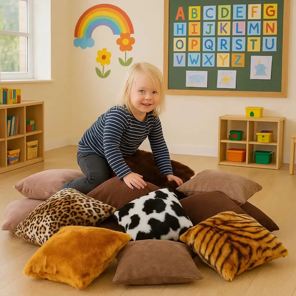 Animal Tactile Cushion Pack of 10-Animal Tactile Cushion Pack of 10