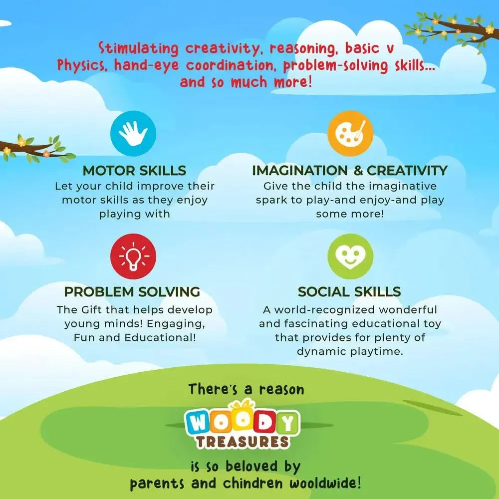 Animal Wooden Stacker-Animal Wooden Stacker