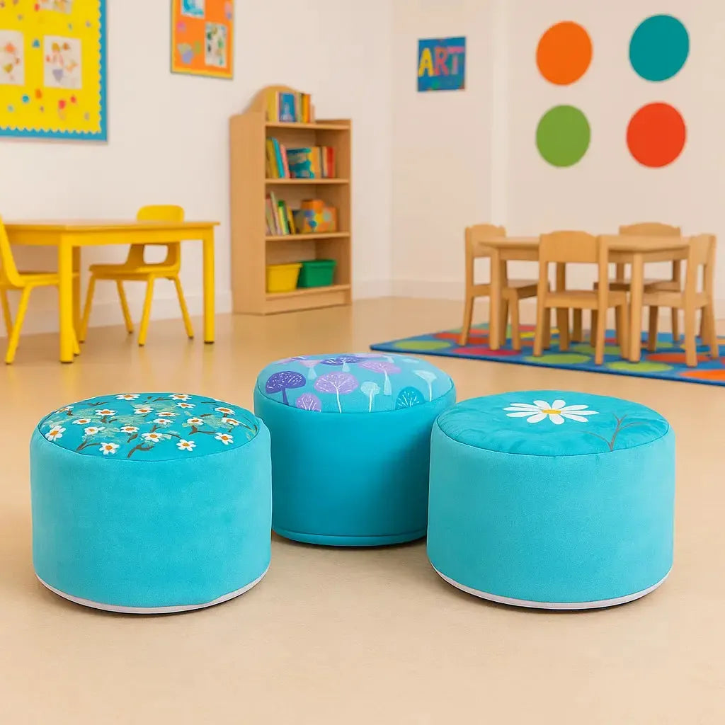 Aqua Beany Buffet Set of 3-Aqua Beany Buffet Set of 3