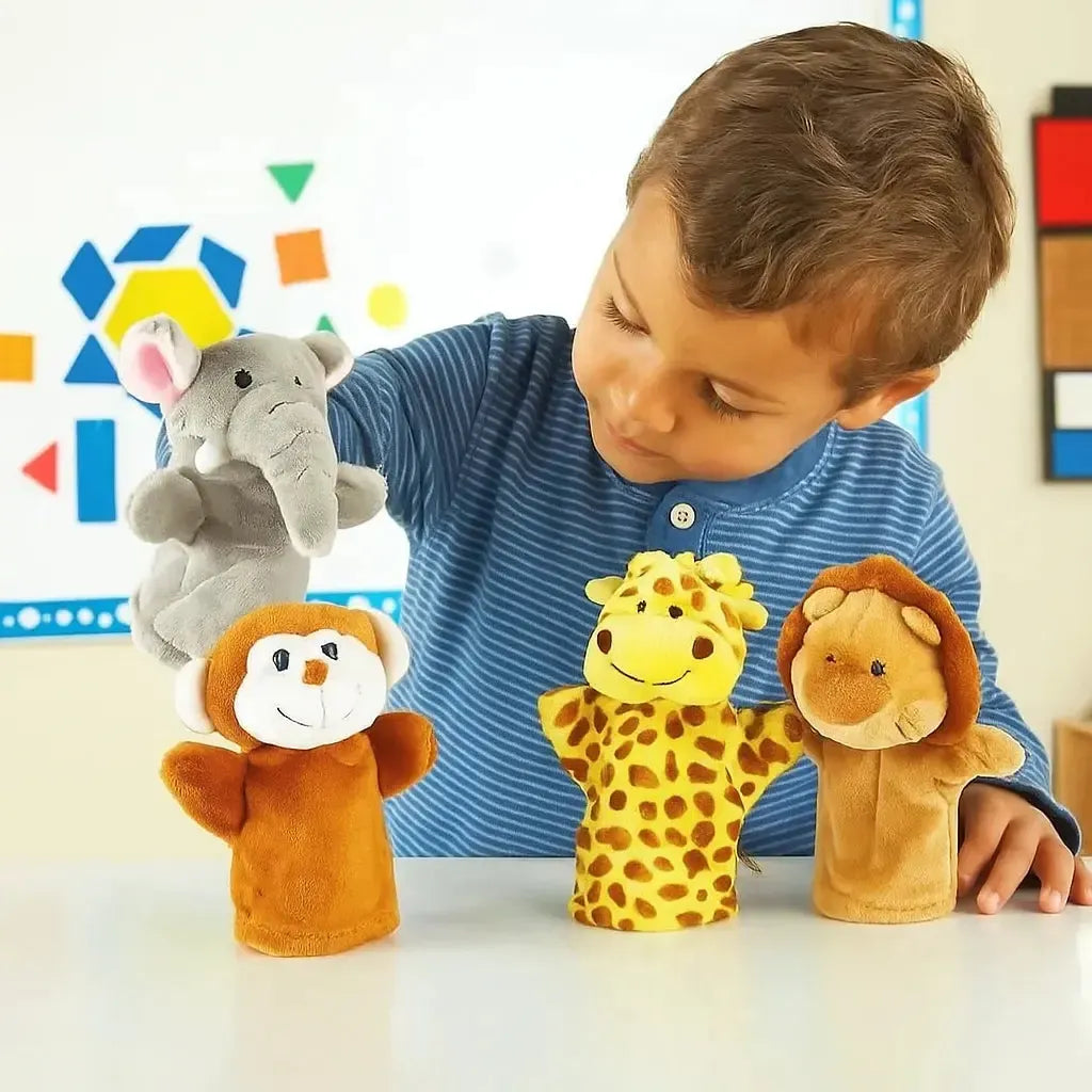 Assorted Pack of 4 Puppets-Assorted Pack of 4 Puppets