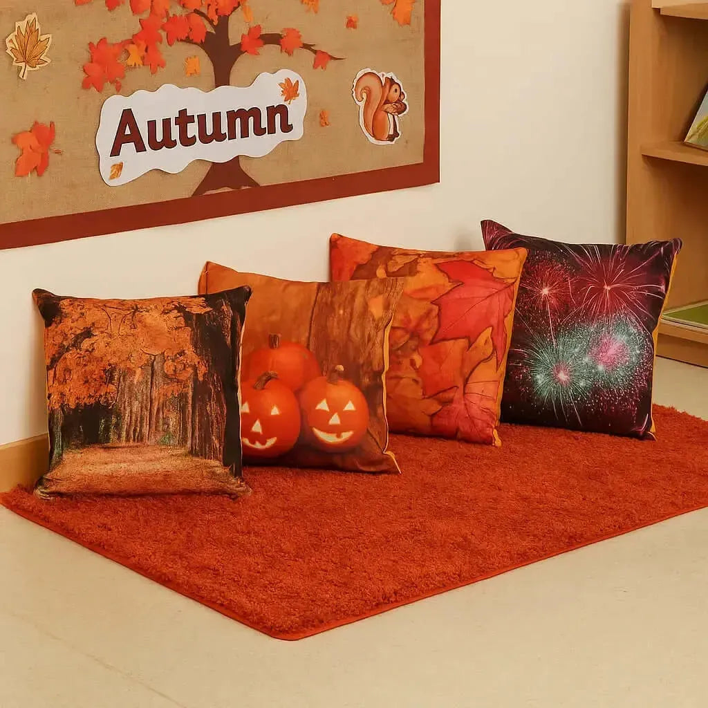 Autumn Scatter Cushions Set Of 4-Autumn Scatter Cushions Set Of 4