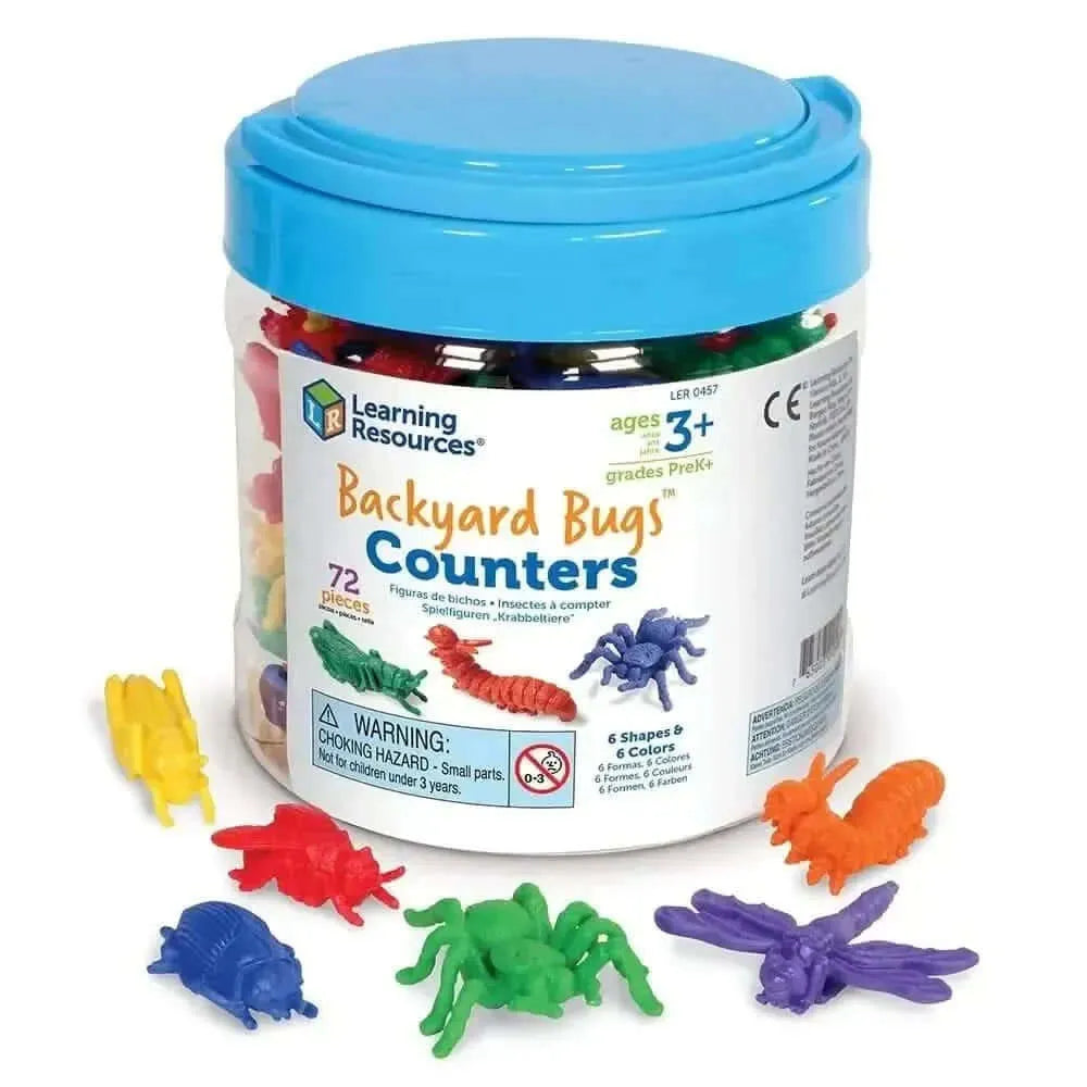 Backyard Bugs Counters Set of 72-Backyard Bugs Counters Set of 72