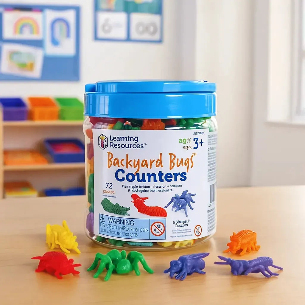 Backyard Bugs Counters Set of 72-Backyard Bugs Counters Set of 72