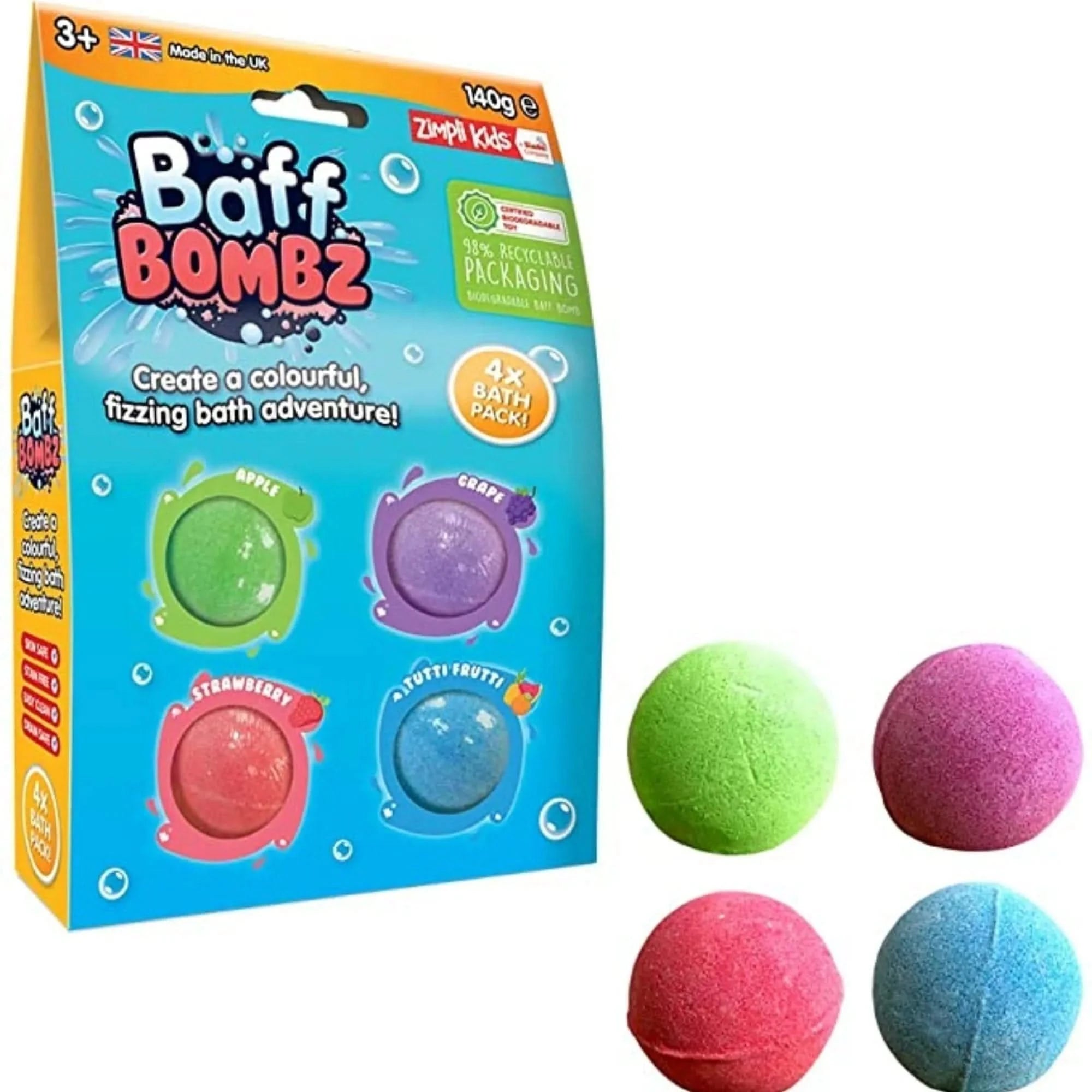 Baff Bombz 4 Pack-Baff Bombz 4 Pack