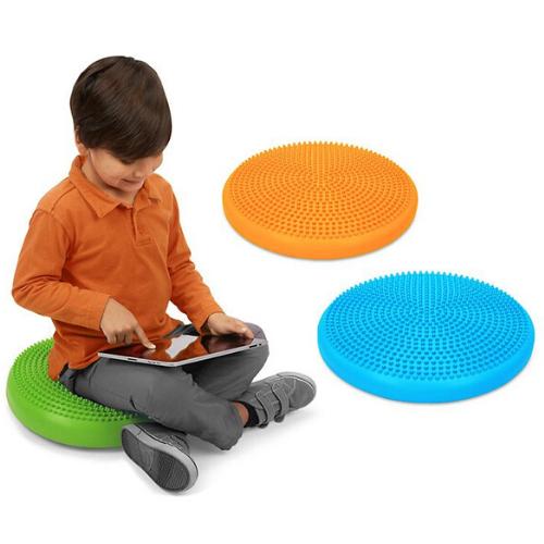 Balance cushion, Our Tactile Balance Cushion is a fantastic sensory resource which helps children improve posture and focus. The Tactile Balance Cushion has the same benefits of a balance ball and is spiky on one side yet bumpy on the other, allowing your child to choose the type of tactile input required for their own needs. The Balance cushion is a great active seating solution and provides balance training for the child. The Tactile Balance cushion is perfect for those with Attention Deficit and those wi