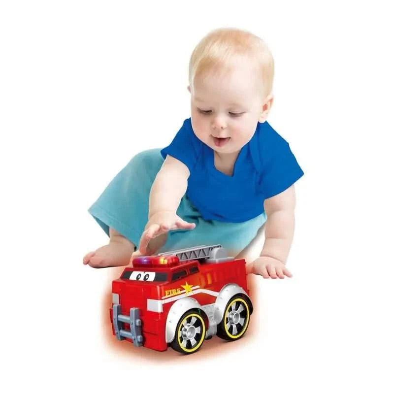 BB Junior Push & Glow Fire Truck Toy-BB Junior Push & Glow Fire Truck Toy