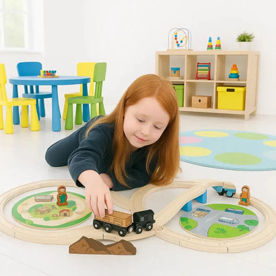 Bigjigs Construction Train Set-Bigjigs Construction Train Set