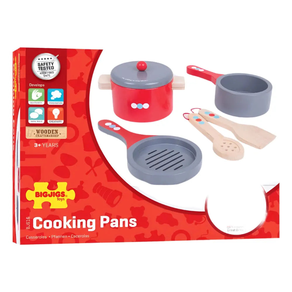 Bigjigs Cooking Pans-Bigjigs Cooking Pans