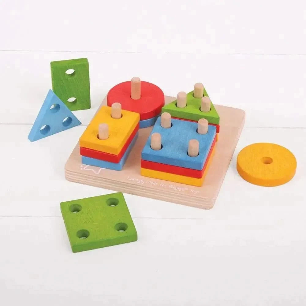 Bigjigs First Four Shape Sorter-Bigjigs First Four Shape Sorter