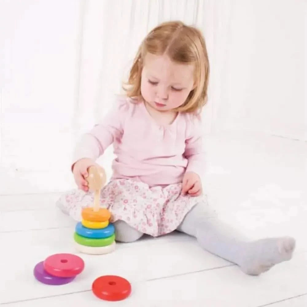 Bigjigs First Rainbow Stacker-Bigjigs First Rainbow Stacker