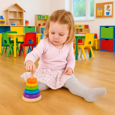 Bigjigs First Rainbow Stacker-Bigjigs First Rainbow Stacker