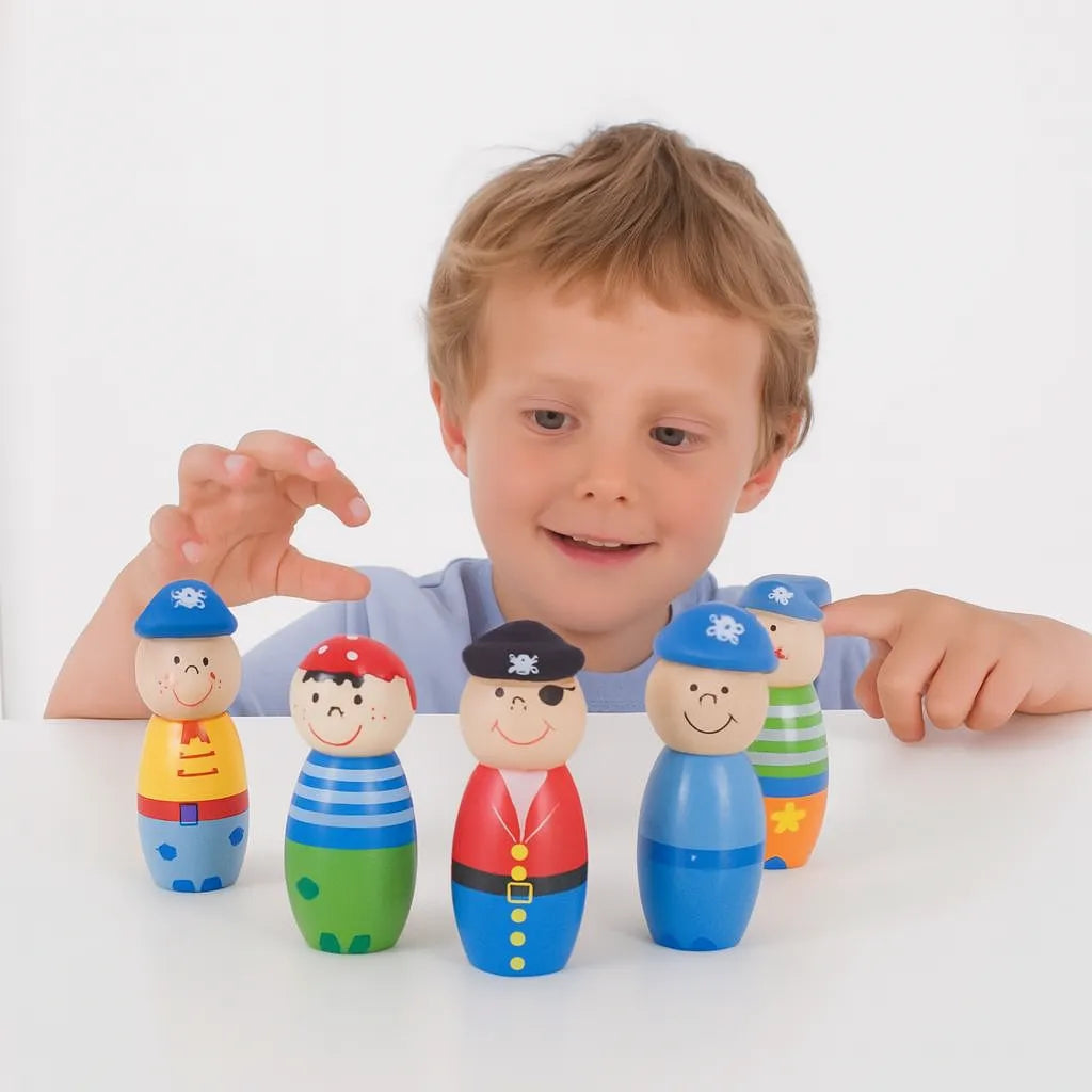 Bigjigs Pirate Skittles-Bigjigs Pirate Skittles