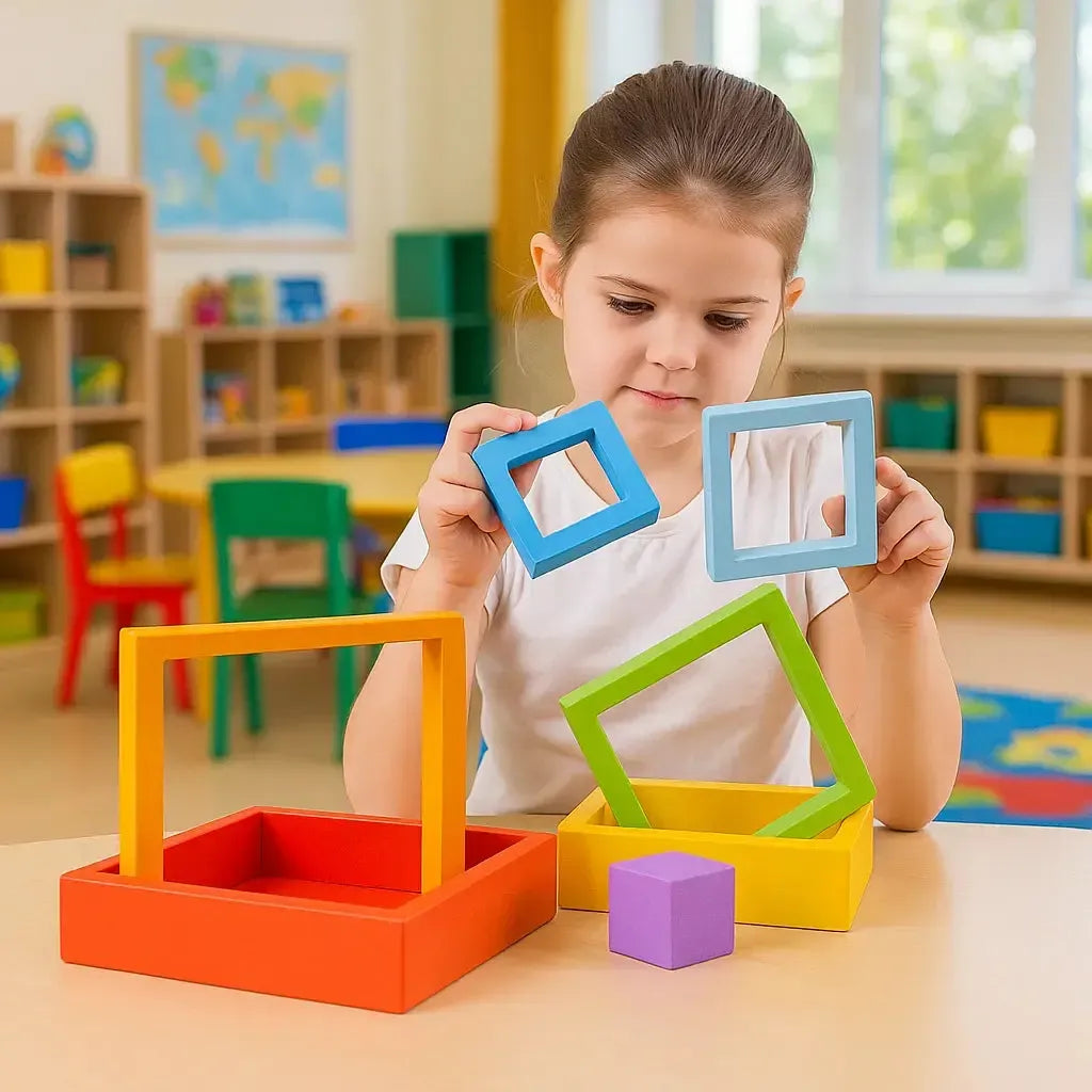 Bigjigs Stacking Squares-Bigjigs Stacking Squares