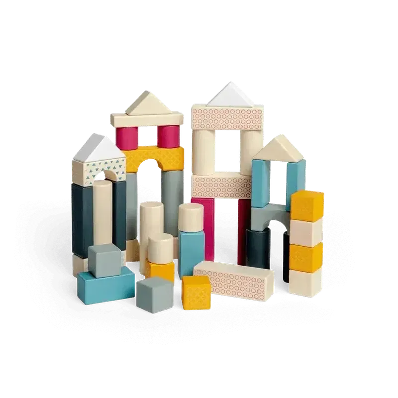 Bigjigs Toys - FSC Drum of 50 Blocks-Bigjigs Toys - FSC Drum of 50 Blocks