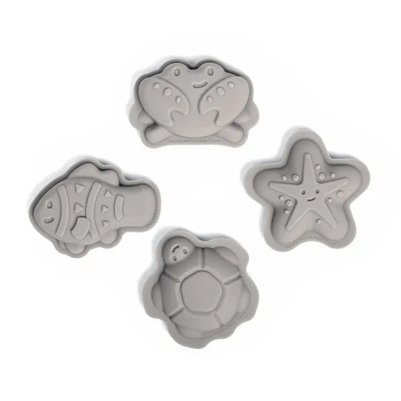 BIGJIGS Toys Silicone Sand Moulds - Pack of 4-BIGJIGS Toys Silicone Sand Moulds - Pack of 4