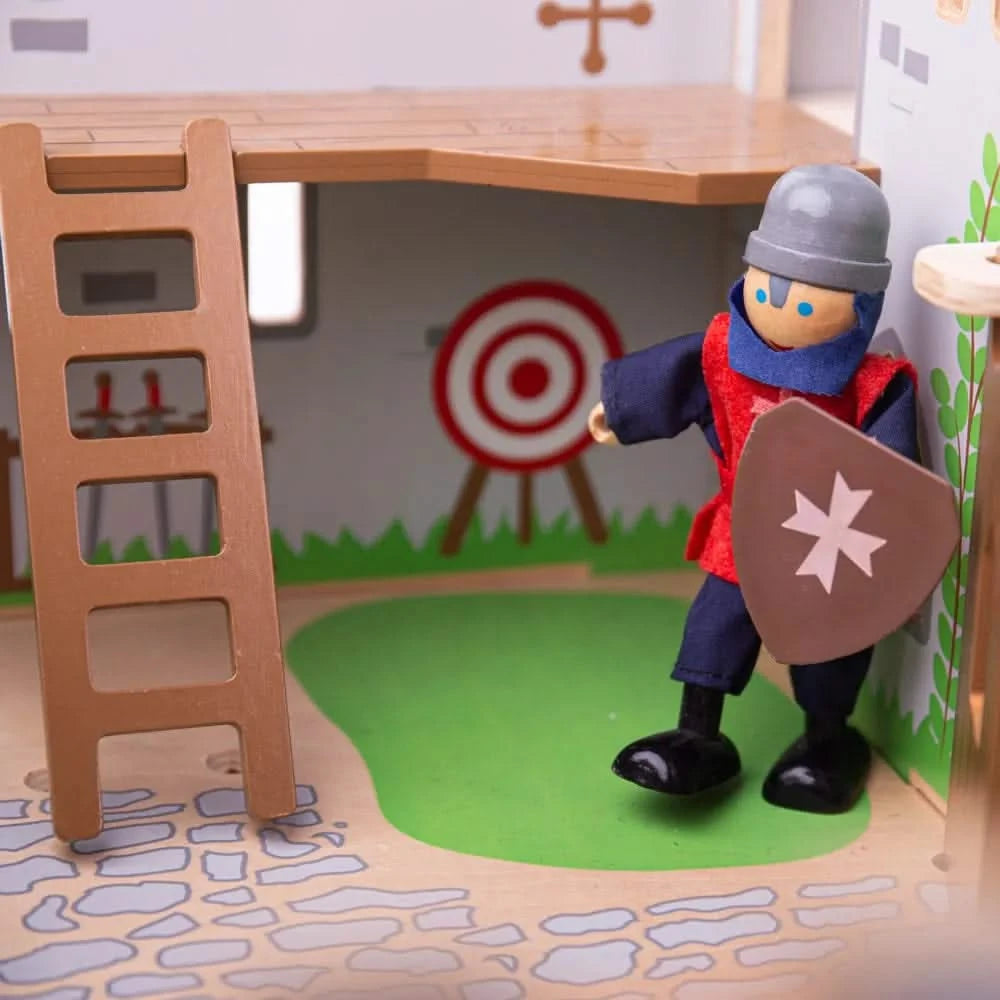 Bigjigs Toys Wooden Knight Toys Set-Bigjigs Toys Wooden Knight Toys Set