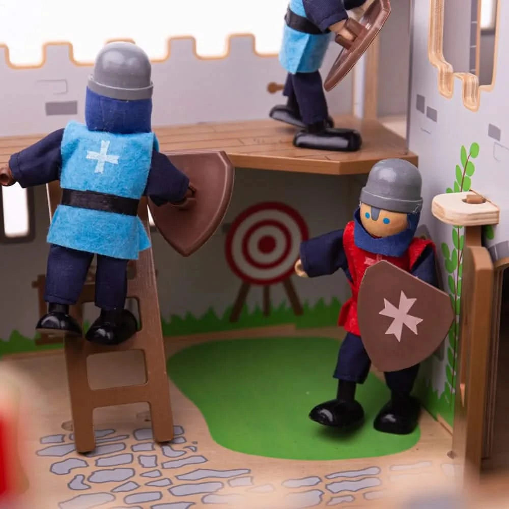 Bigjigs Toys Wooden Knight Toys Set-Bigjigs Toys Wooden Knight Toys Set