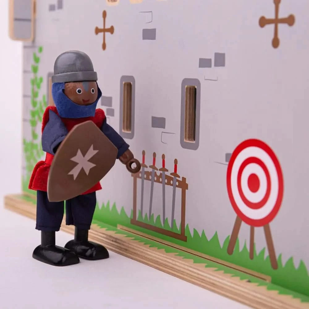 Bigjigs Toys Wooden Knight Toys Set-Bigjigs Toys Wooden Knight Toys Set