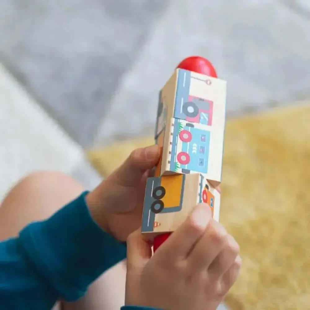 Bigjigs Vehicle Twist Blocks-Bigjigs Vehicle Twist Blocks