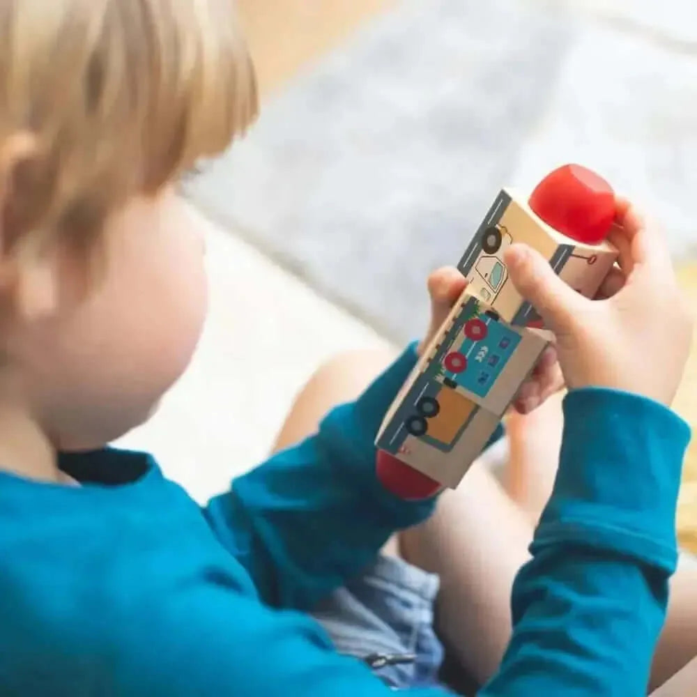 Bigjigs Vehicle Twist Blocks-Bigjigs Vehicle Twist Blocks