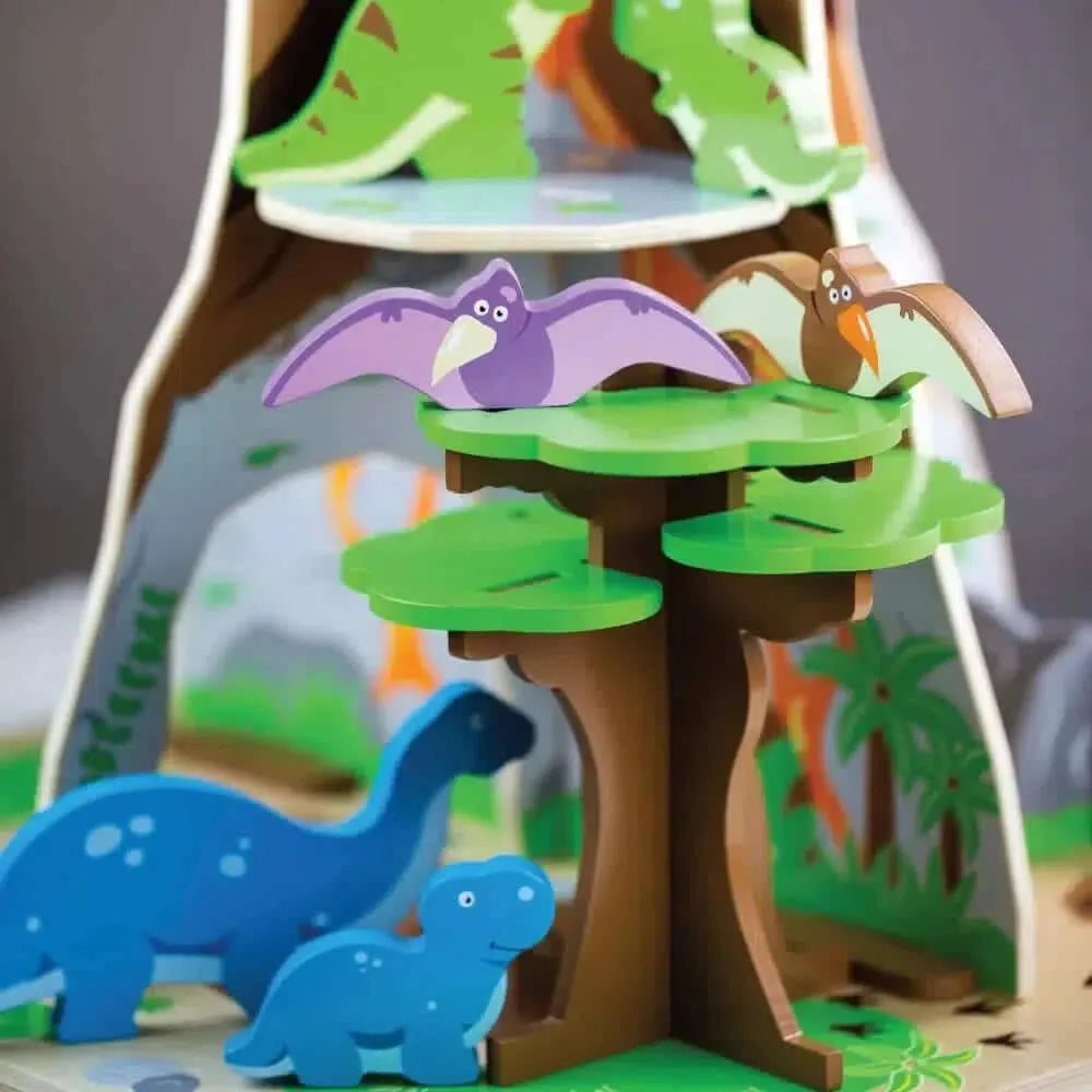 Bigjigs Wooden Dinosaur Island Playset-Bigjigs Wooden Dinosaur Island Playset