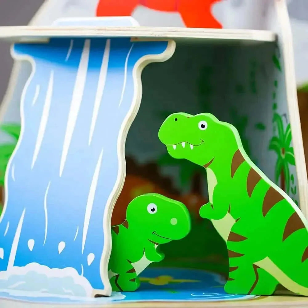 Bigjigs Wooden Dinosaur Island Playset-Bigjigs Wooden Dinosaur Island Playset