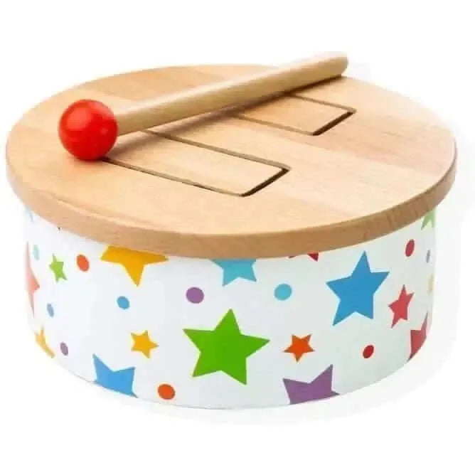 Bigjigs Wooden Drum-Bigjigs Wooden Drum