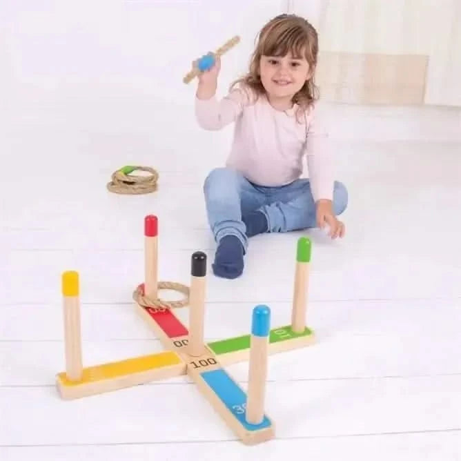 BigJigs Wooden Quoits-BigJigs Wooden Quoits