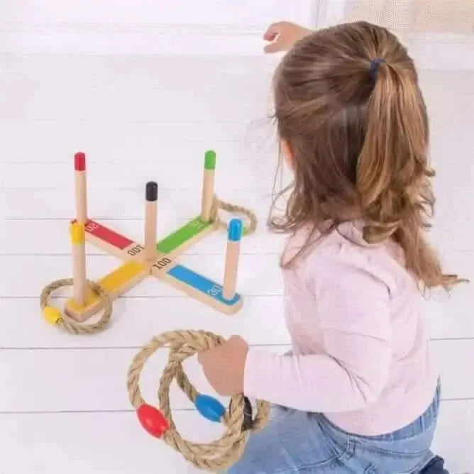 BigJigs Wooden Quoits-BigJigs Wooden Quoits