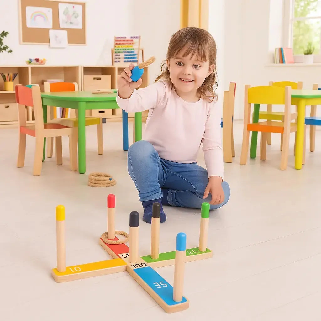 BigJigs Wooden Quoits-BigJigs Wooden Quoits