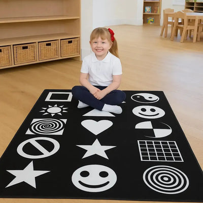 Black and White Nursery Playmat-Black and White Nursery Playmat