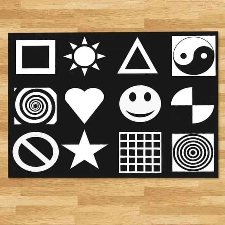 Black and White Nursery Playmat-Black and White Nursery Playmat