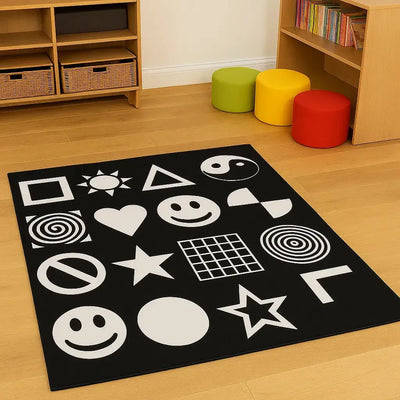 Black and White Nursery Playmat-Black and White Nursery Playmat