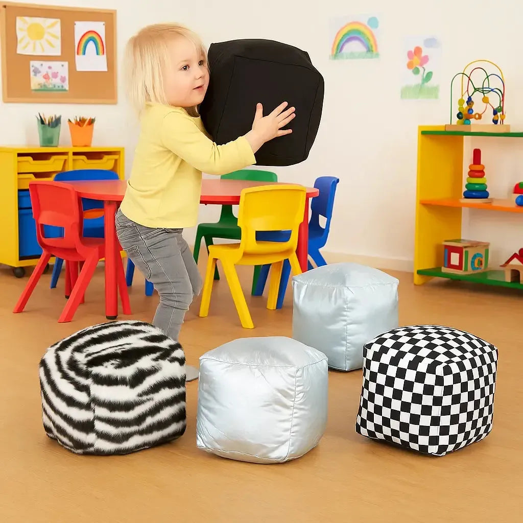 Black and White Soft Cubes-Black and White Soft Cubes