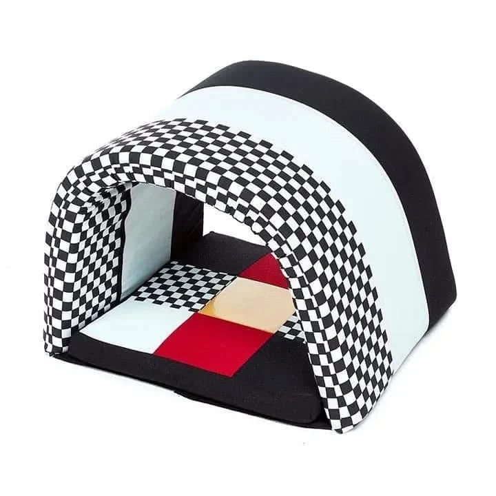 Black and White Striped Soft Baby Tunnel-Black and White Striped Soft Baby Tunnel