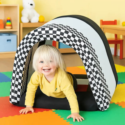 Black and White Striped Soft Baby Tunnel-Black and White Striped Soft Baby Tunnel