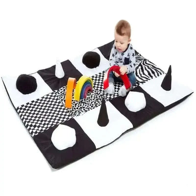 Black & White Sensory Contrasts Mat-Black & White Sensory Contrasts Mat