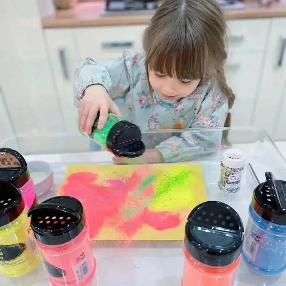 Bright Coloured Craft Sand Shakers-Bright Coloured Craft Sand Shakers