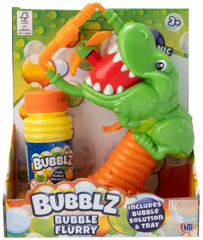 Bubblz Dinosaur Flurry Bubble Gun-Bubblz Dinosaur Flurry Bubble Gun