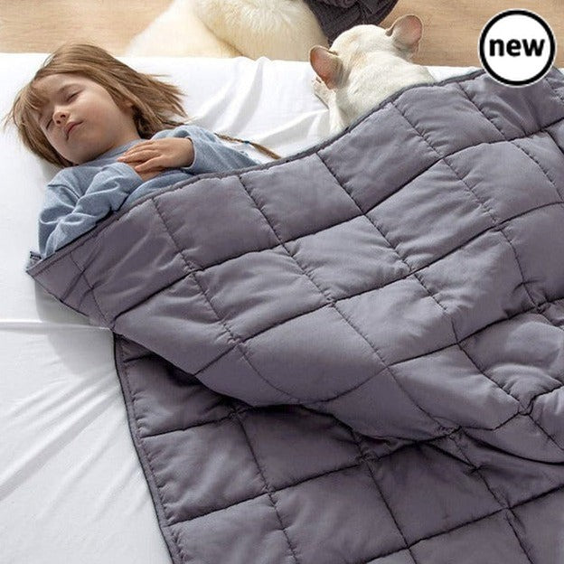 Calming Weighted blanket, Our Weighted Blanket is soft and tactile to touch and lightly weighted to provide calming proprioceptive for children. Our Weighted blanket is the perfect solution for children at sleep or nap time. The weighted blanket is a great tool for calm down time as your child will love the ability to wrap the calming weighted blanket around their body and make themselves a calming sensory space. When your child does not need the full benefit of the weighted blanket why not fold up and use 