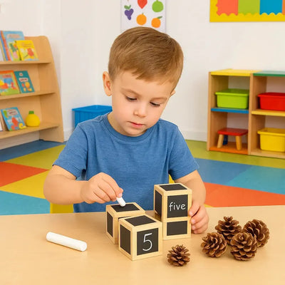 Chalk Wooden Cubes-Chalk Wooden Cubes