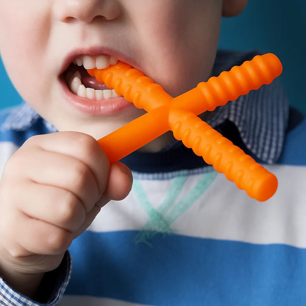 Chew Stixx Orange X Shape-Chew Stixx Orange X Shape