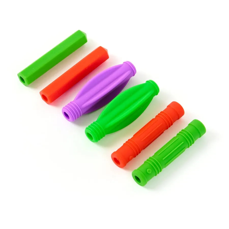 Chewable Pencil Toppers 6pk-Chewable Pencil Toppers 6pk