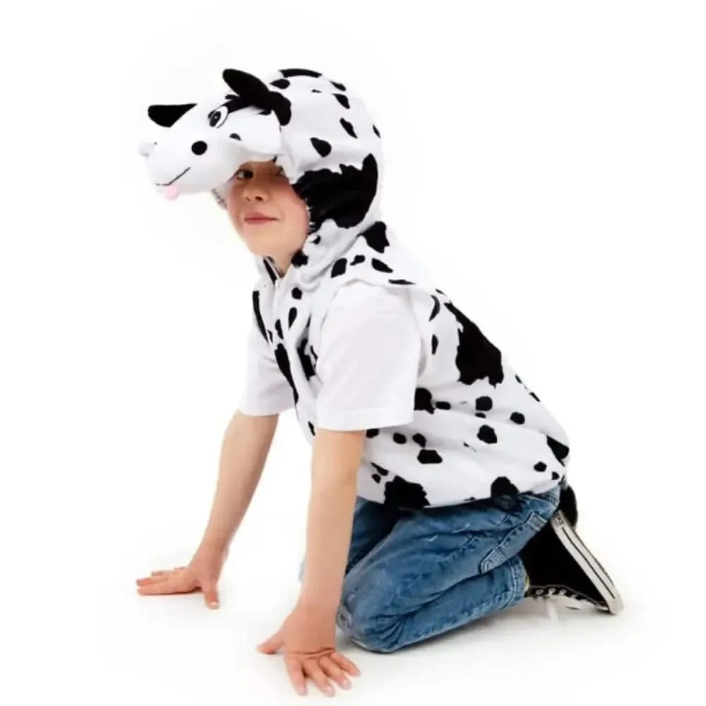 Childrens Cow Zip Top Costume-Childrens Cow Zip Top Costume