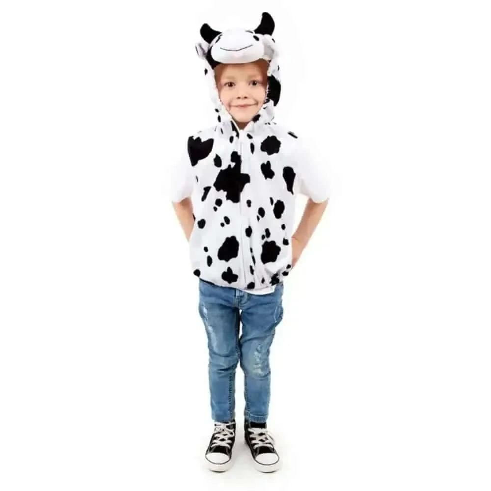 Childrens Cow Zip Top Costume-Childrens Cow Zip Top Costume