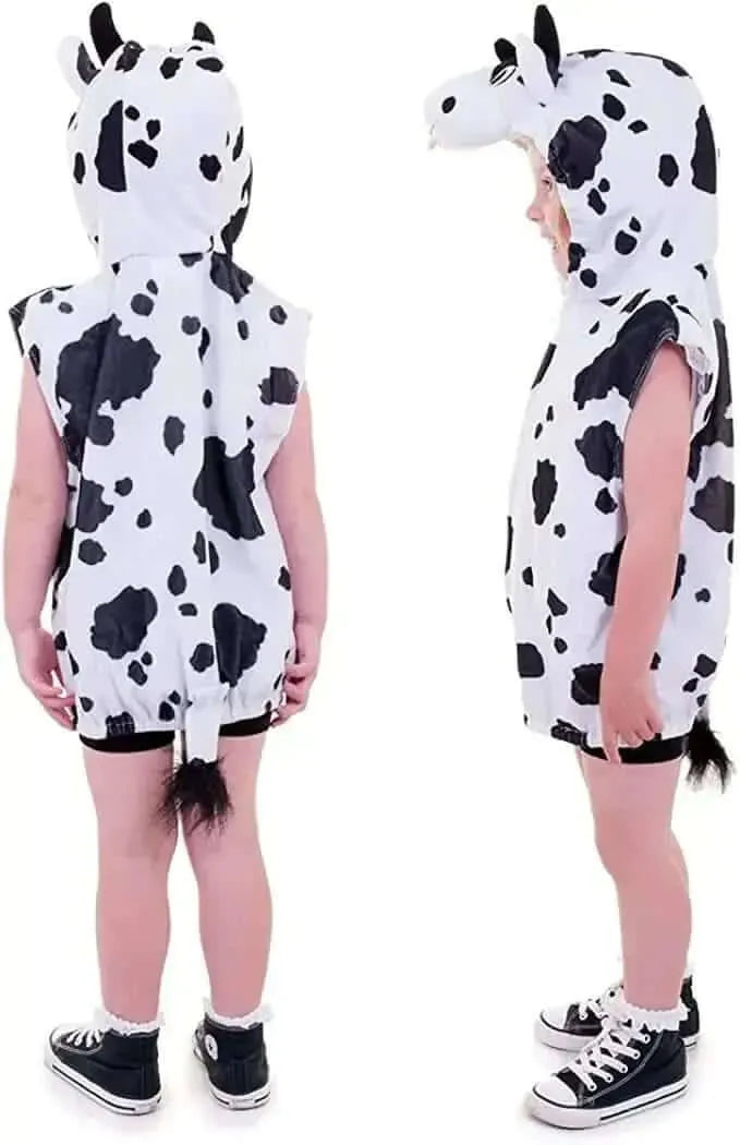 Childrens Cow Zip Top Costume-Childrens Cow Zip Top Costume