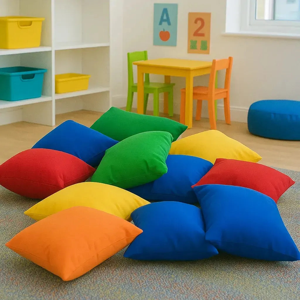 Childrens Floor cushions pack of 10-Childrens Floor cushions pack of 10