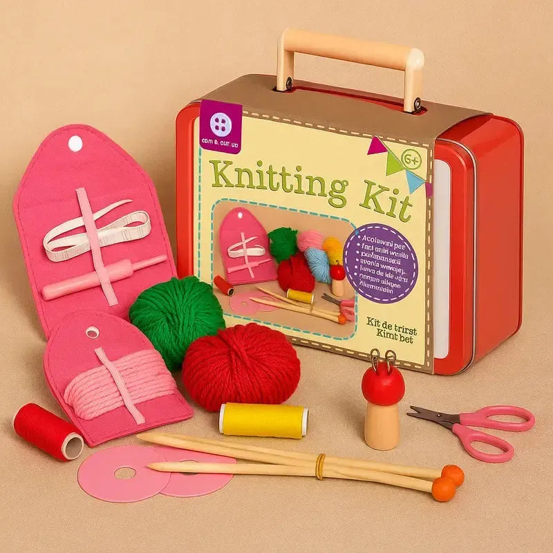 Childrens Knitting Kit-Childrens Knitting Kit