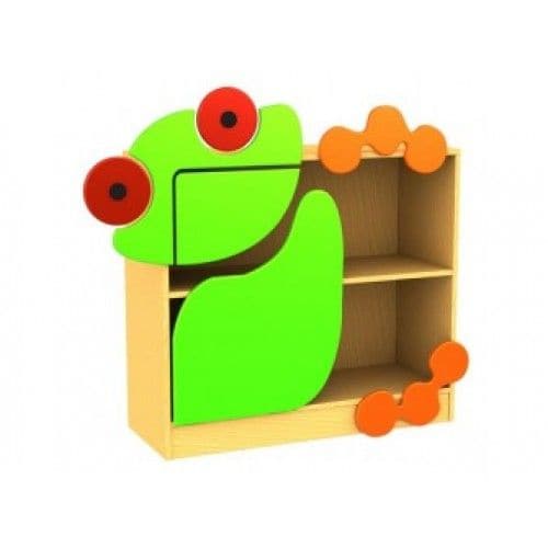 Childrens Novelty Frog Themed Bookcase Set, Our Natural World Frog range is a set of themed bookcases featuring easily identifiable images from the world outside our window. The bookcases are 18mm MFC faced and edged on all sides in beech. The feature panels and doors are painted in water based lacquers for safety and are available in the colours shown. The range has been designed to all individual pieces to be supplied which will make a feature or the whole set can be purchased for a great impact and alway
